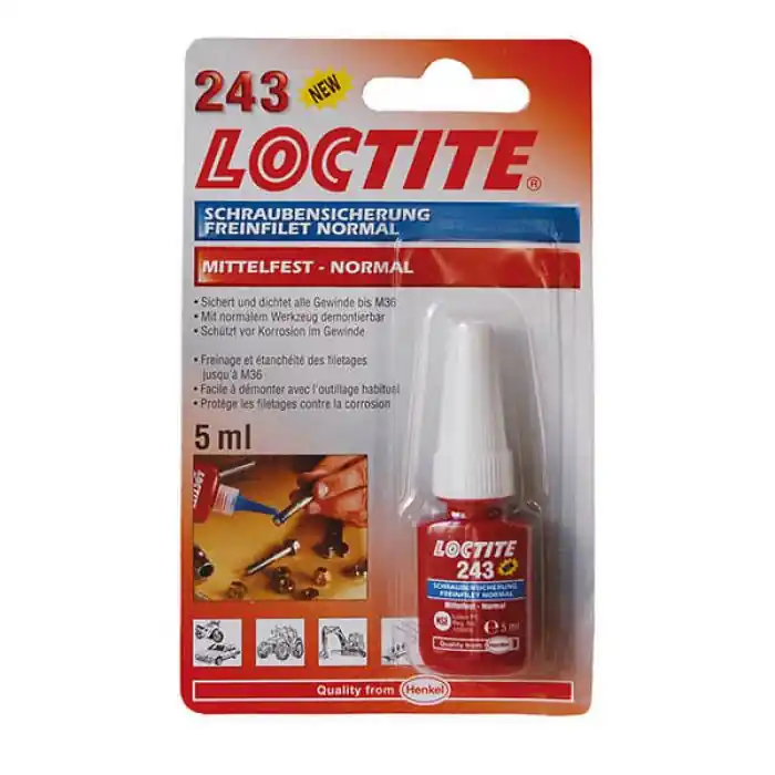 Nézd meg most Csavarrögzítő - közepes szilárdságú (Loctite 243 5ml)