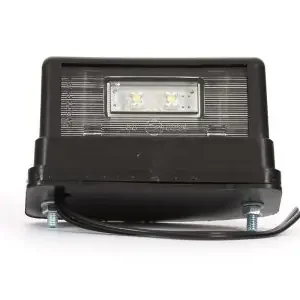 Végkiárusítás Rendszám megvilágítás fekete (nagy téglalap) ledes 12/24V