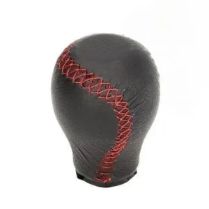 Bőr váltógomb menetes fekete/piros Vedd meg most