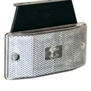 Helyzetjelző lámpa 12/24V (trapéz) ledes fehér tartóval Kedvezmény