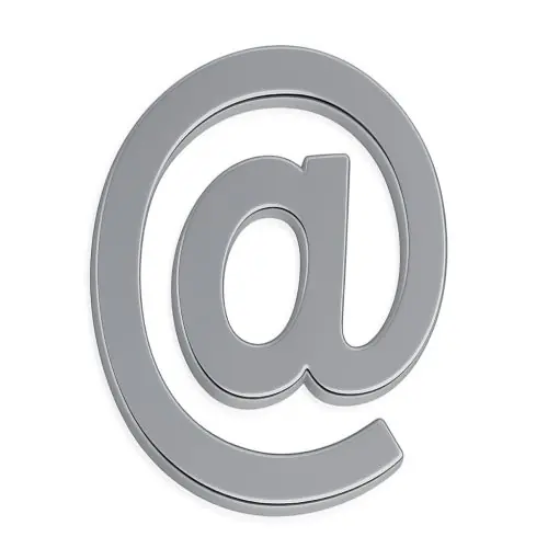 Végkiárusítás Krómozott @ jel 70 mm