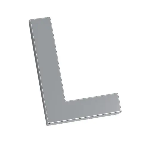 Nézd meg most Krómozott L betű 70 mm
