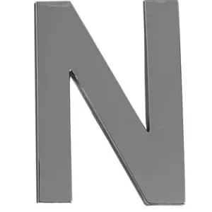 Végkiárusítás Krómozott N betű 70 mm