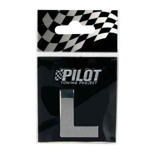 Végkiárusítás Krómozott L betű 30 mm