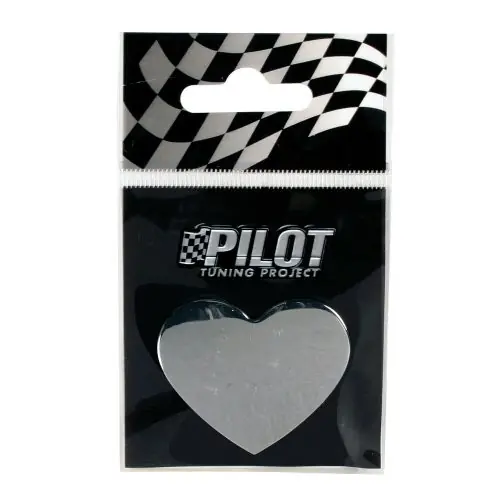 Szuper ajánlat Krómozott szív jel 30 mm