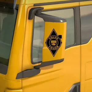 Volvo matrica tükör hátlapra fekete rombusz Expressz szállítás