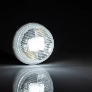 Helyzetjelző lámpa 12/24V (kerek+prizma) ledes FEHÉR Legjobb ár