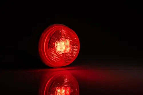 Utolsó esély Helyzetjelző lámpa 12/24V (kerek+prizma) ledes PIROS