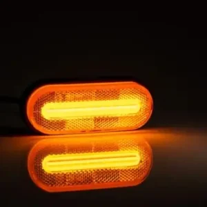 Helyzetjelző lámpa 12/24V (126x51cm) 12 ledes SÁRGA Különleges ajánlat