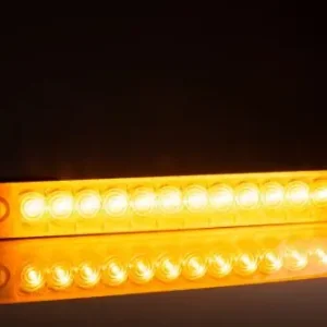 Helyzetjelző lámpa LED 12/24V (hosszú slim) kerekített SÁRGA Végkiárusítás