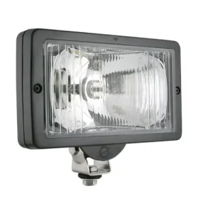 Olcsóbb Kiegészítő fényszóró (téglalap) 241x135mm fehér üveg, fekete ház