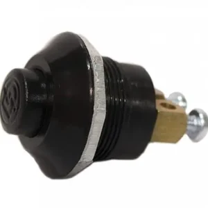 Nyomógomb fekete 12/24V 15A Ne maradj le