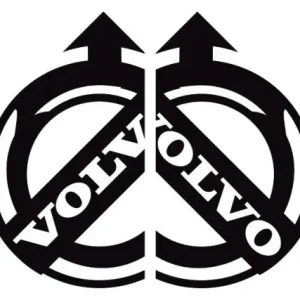 Prémium VOLVO óriás matrica oldalra párban (100x58cm) FEKETE