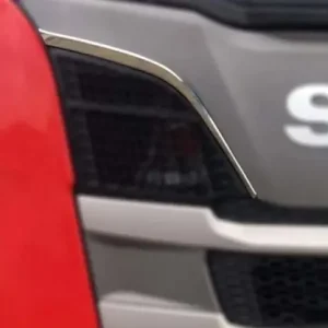 Scania S / R inox homlokfal dísz párban DOMBORNYOMOTT Prémium