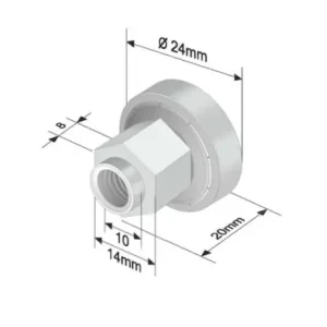 Szimpla ponyva görgő 24x8/22mm KÖGEL Árengedmény