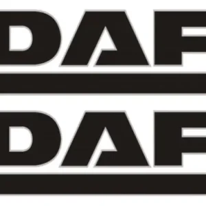 Alacsony ár DAF óriás matrica oldalra párban (100x35cm) FEKETE