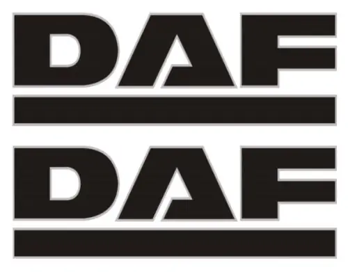 Alacsony ár DAF óriás matrica oldalra párban (100x35cm) FEKETE