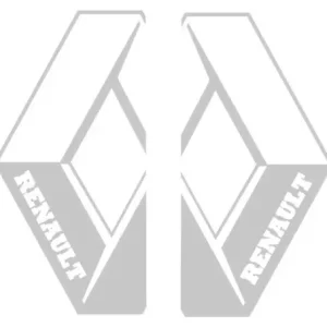 RENAULT óriás matrica oldalra párban (100x58cm) EZÜST Újdonság