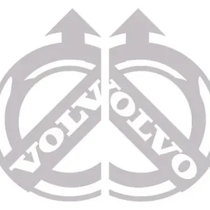 VOLVO óriás matrica oldalra párban (100x58cm) EZÜST Legkelendőbb