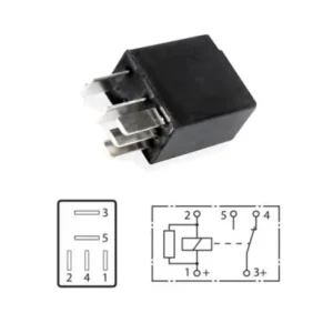 Relé 24V 10/5A 5 lábú keskeny Legnépszerűbb