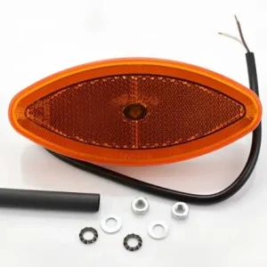 Helyzetjelző lámpa LED gyűrűvel 24V (ovális) sárga Kedvezményes ár