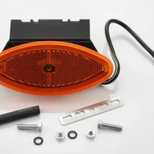 Helyzetjelző lámpa LED gyűrűvel 24V (ovális) sárga tartóval Bestseller