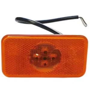 Népszerű LED helyzetjelző lámpa 12/24V (102x54) sárga