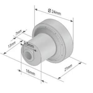 Bestseller Szimpla ponyva görgő 24x7/21mm FÉM