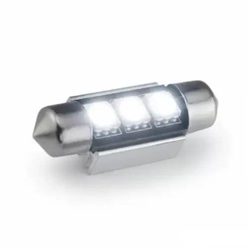 LED izzó 12V szofita 3 SMD LED 41mm fehér CANBUS Azonnali szállítás