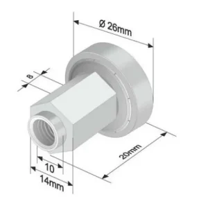 Szimpla ponyva görgő 26x8/20mm KÖGEL, TSE Olcsó