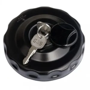 Tanksapka fekete fém 80mm zárható Akció