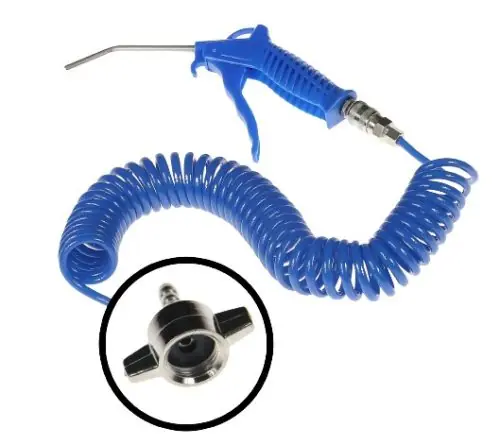 Fuvató pisztoly szett 5m légtartályra / szervizcsatlakozóra Szuper akció