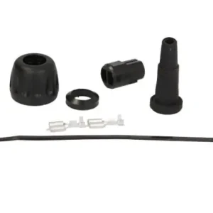 Aspöck csatlakozó hátsó lámpához 2 pol fekete, menetes Gyors szállítás