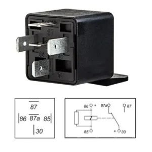 Relé 24V 30A 5 lábú Expressz szállítás