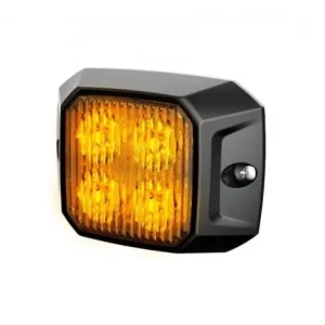 Legjobb ár 4 POWER LED-es téglalap sárga villogó modul 12/24V