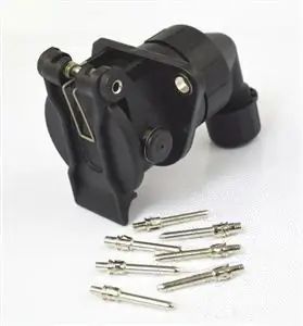 Legkelendőbb Forrasztható EBS / ABS aljzat 7P derékszögű