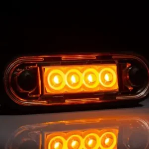 SÁRGA LED helyzetjelző 84x28mm 12/24V VÍZTISZTA Outlet