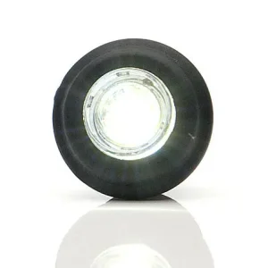 Mini LED helyzetjelző lámpa gumi házban 12/24V FEHÉR Azonnal elérhető