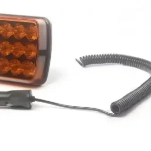 Kedvezmény LED sárga villogó mágnestalpas 12LED 12/24V