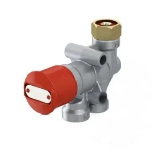 Kézi levegő szelep 2xM16 PIROS Gyors szállítás