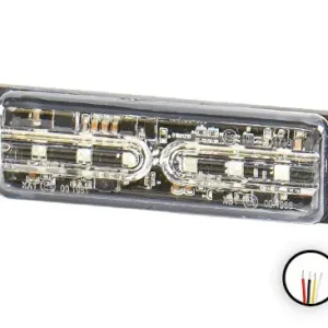 6 POWER LED-es PIROS villogó modul 12/24V Vásárlói kedvenc