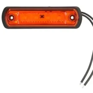 Azonnali szállítás SÁRGA LED helyzetjelző lámpa (110x31) 12/24V VÍZTISZTA