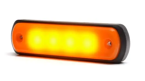 Utolsó esély Mercedes Actros MP4 felső helyzetjelző ledes, vezetékes, sárga, opál