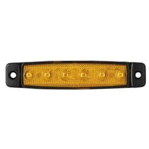 Legkelendőbb LED helyzetjelző lámpa 12V (kicsi, lapos) sárga