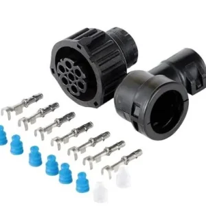 7 pol AMP csatlakozó deerékszögű műanyag kábelcsővel Csak ma