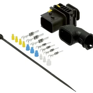 Szuper ajánlat Csatlakozó aljzat 7 pol. kihúzható biztosítós csatlakozóhoz, derékszögű