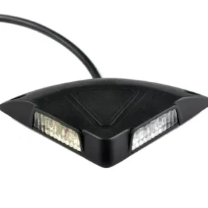 Emelőhátfal villogólámpa sarokra 12/24V ledes, fekete Kedvezmény