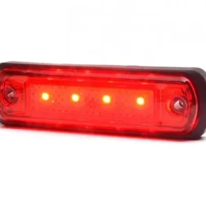 Bestseller PIROS LED helyzetjelző lámpa (110x31) 12/24V VÍZTISZTA