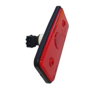 Helyzetjelző lámpa 12/24V (téglalap) izzós piros Biztonságos fizetés