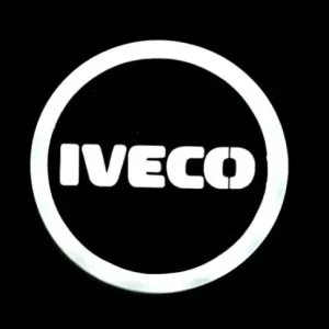 Végkiárusítás Világító IVECO logó 95mm 24V Fehér